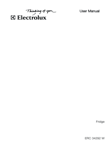Electrolux ERC 34292 W User's manual Electrolux ERC 34292 W User's manual