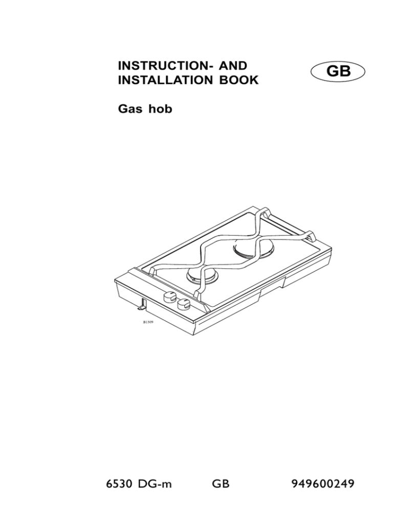 Electrolux Gas Hob User manual Electrolux Gas Hob User manual