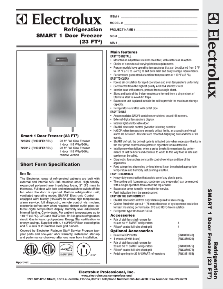Electrolux SMART 726597, RH06FE1FEU(726597), RH06FE1FEU(727012) User's manual Electrolux SMART 726597, RH06FE1FEU(726597), RH06FE1FEU(727012) User's manual