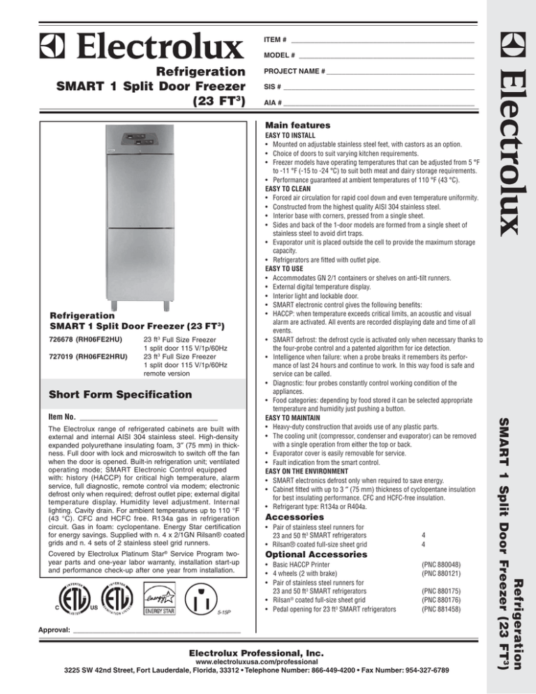 Electrolux RH06FE2HU(726678), RH06FE2HRU(727019), SMART 726678 User manual Electrolux RH06FE2HU(726678), RH06FE2HRU(727019), SMART 726678 User manual