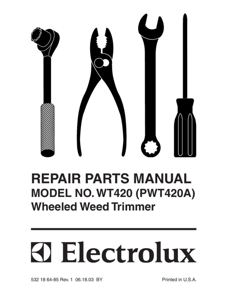 Electrolux WT420 User manual Electrolux WT420 User manual