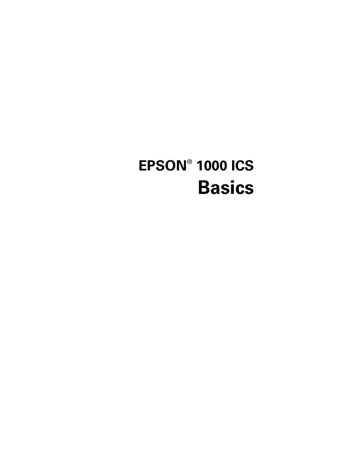 Epson 1000 ICS All-in-One Printer Basic Guide | Manualzz Epson 1000 ICS All-in-One Printer Basic Guide | Manualzz