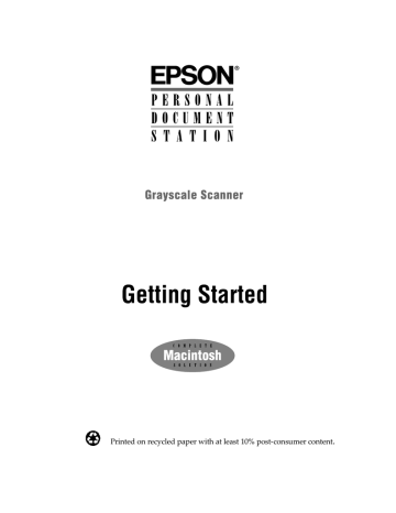 Epson Personal Document Station Mac User manual Epson Personal Document Station Mac User manual