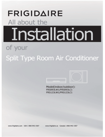 Frigidaire FRS093LS1 Installation Instructions Frigidaire FRS093LS1 Installation Instructions