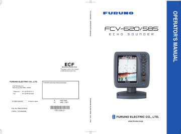 Furuno FCV-620 User's Manual | Manualzz