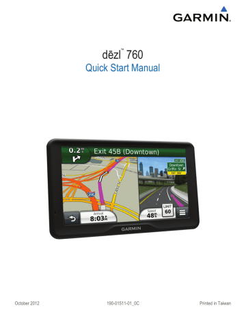 Garmin dezl 770LMT Quick Start Manual | Manualzz Garmin dezl 770LMT Quick Start Manual | Manualzz