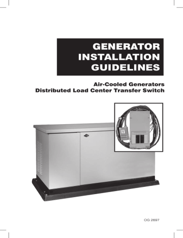 Generac Power Systems OG 2697 Installation guide | Manualzz