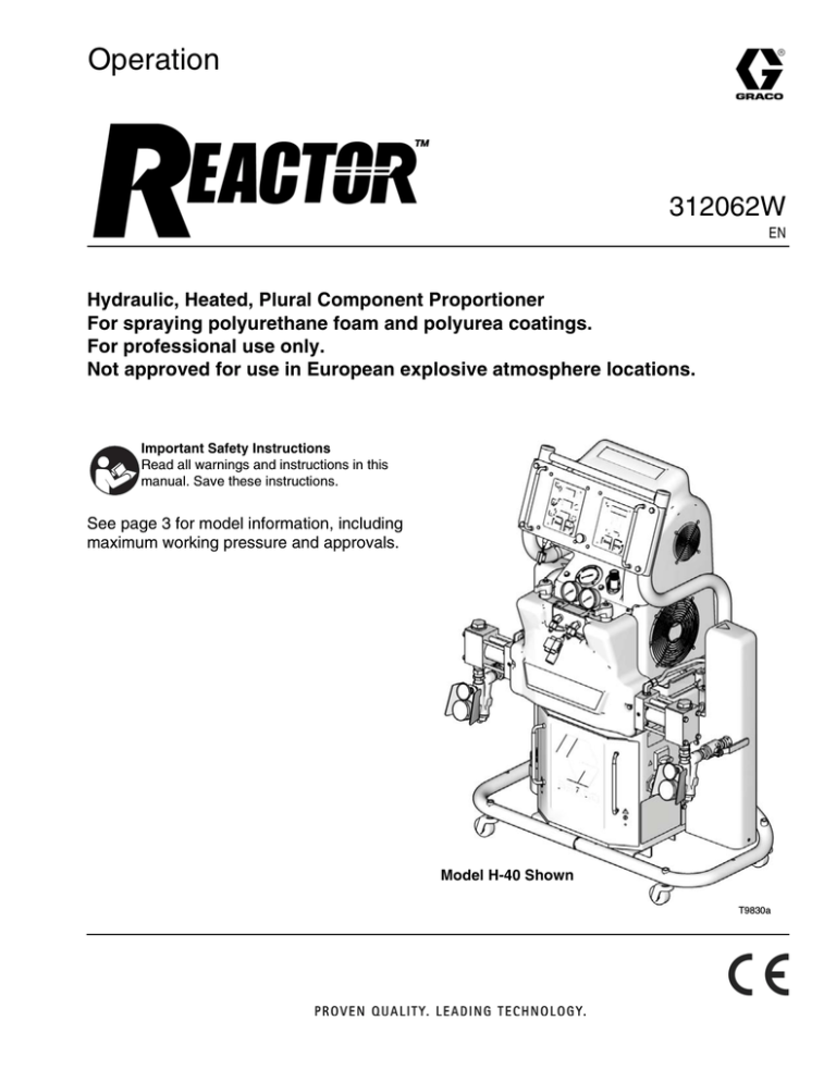 Graco 312062W User manual Graco 312062W User manual