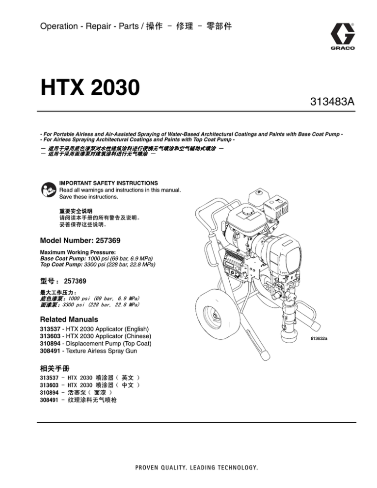 Graco 313483A User manual Graco 313483A User manual