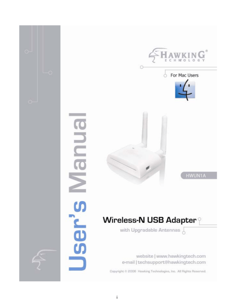 Hawking Technology HWUN1A User manual Hawking Technology HWUN1A User manual