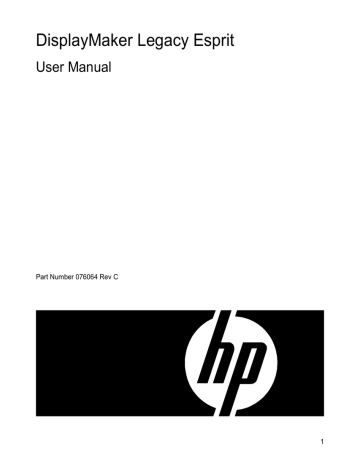 HP 076064 REV C User's manual HP 076064 REV C User's manual