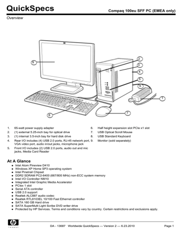 HP 100EU User's manual HP 100EU User's manual