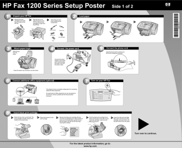 HP 1220 Fax series Installation guide HP 1220 Fax series Installation guide