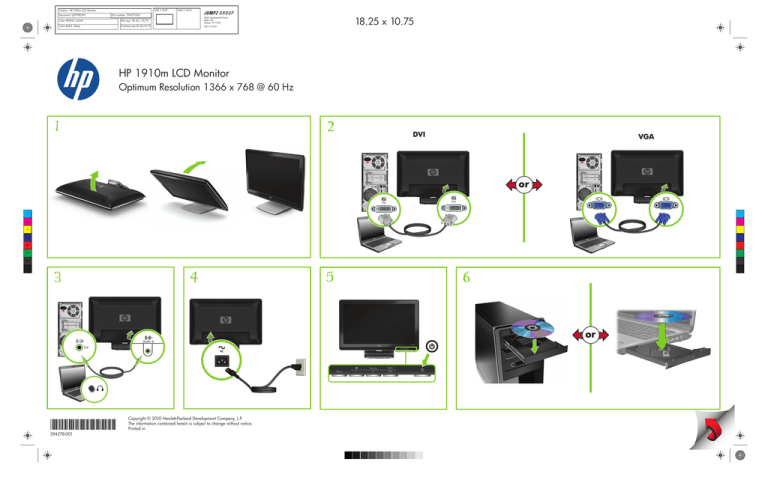 HP 1910m Installation guide HP 1910m Installation guide