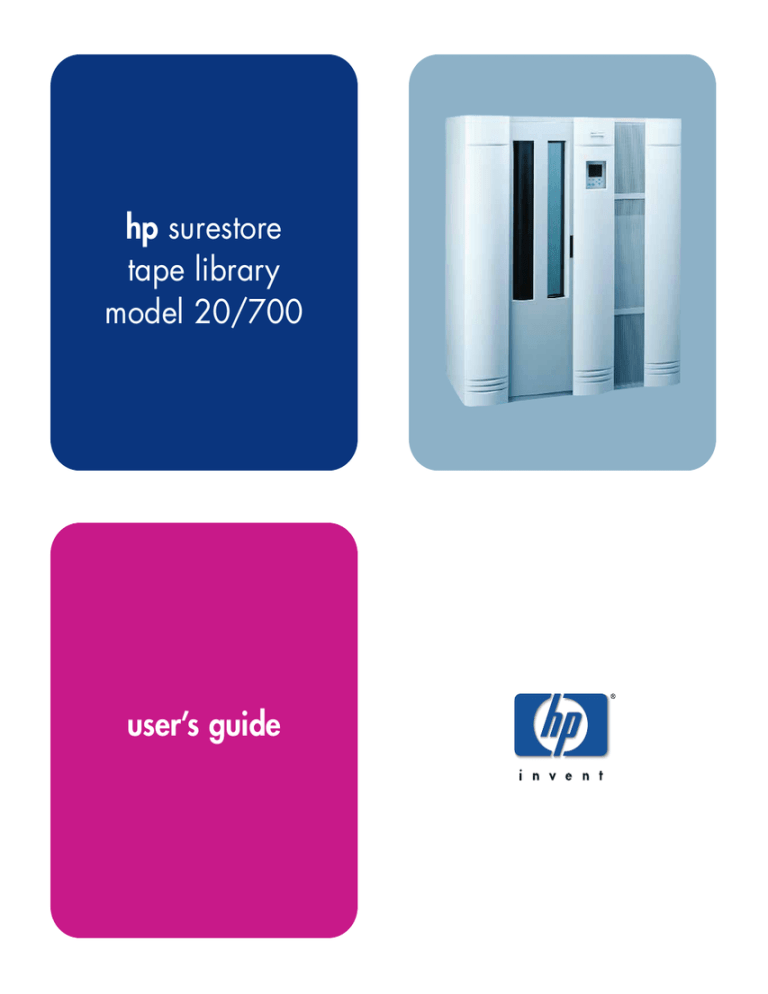 HP 20/700 User's manual HP 20/700 User's manual