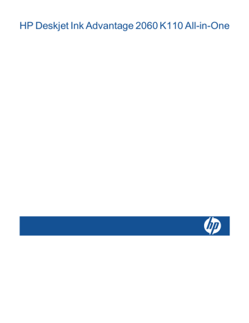 HP Deskjet Ink Advantage 2060 All-in-One Printer series - K110, 2060 K110 User's manual HP Deskjet Ink Advantage 2060 All-in-One Printer series - K110, 2060 K110 User's manual