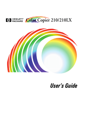 HP 210/210LX User's manual HP 210/210LX User's manual