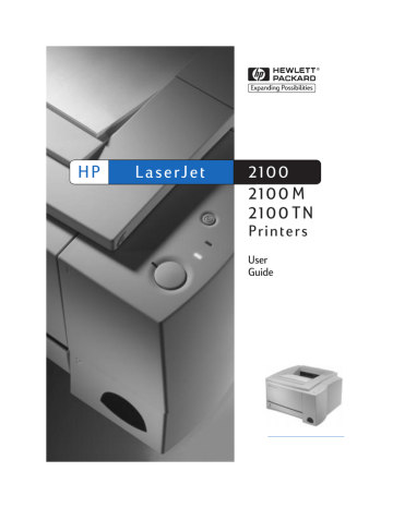 HP 2100 TN User's manual HP 2100 TN User's manual