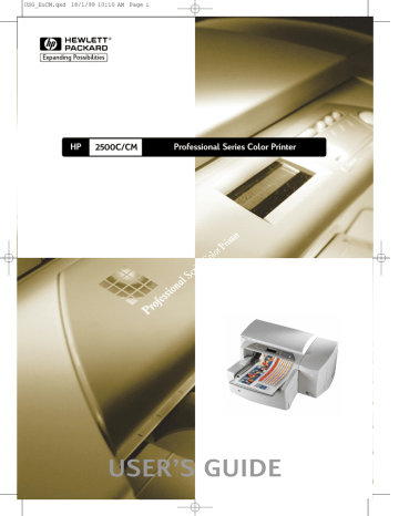 HP 2500C/CM User's manual HP 2500C/CM User's manual