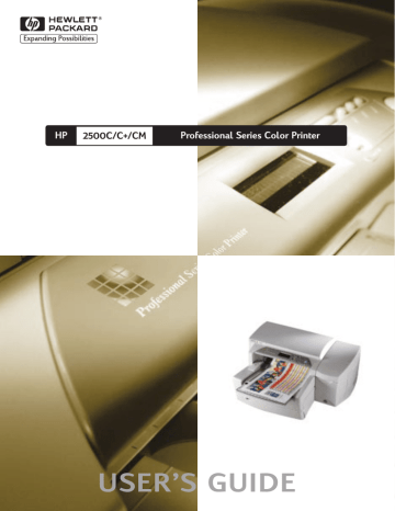 HP 2500c Pro Printer series, 2500C+ User's manual HP 2500c Pro Printer series, 2500C+ User's manual