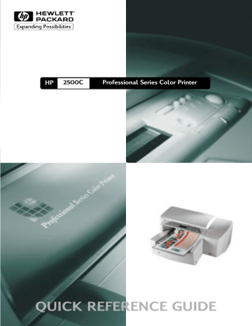 HP 2500c Pro Printer series, 2500C User's manual HP 2500c Pro Printer series, 2500C User's manual