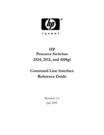 HP 2524 User's manual HP 2524 User's manual