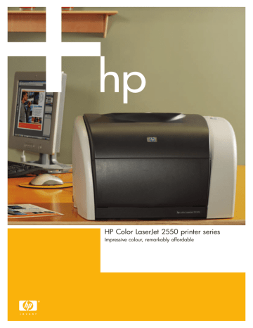 HP 2550 Series User's manual HP 2550 Series User's manual