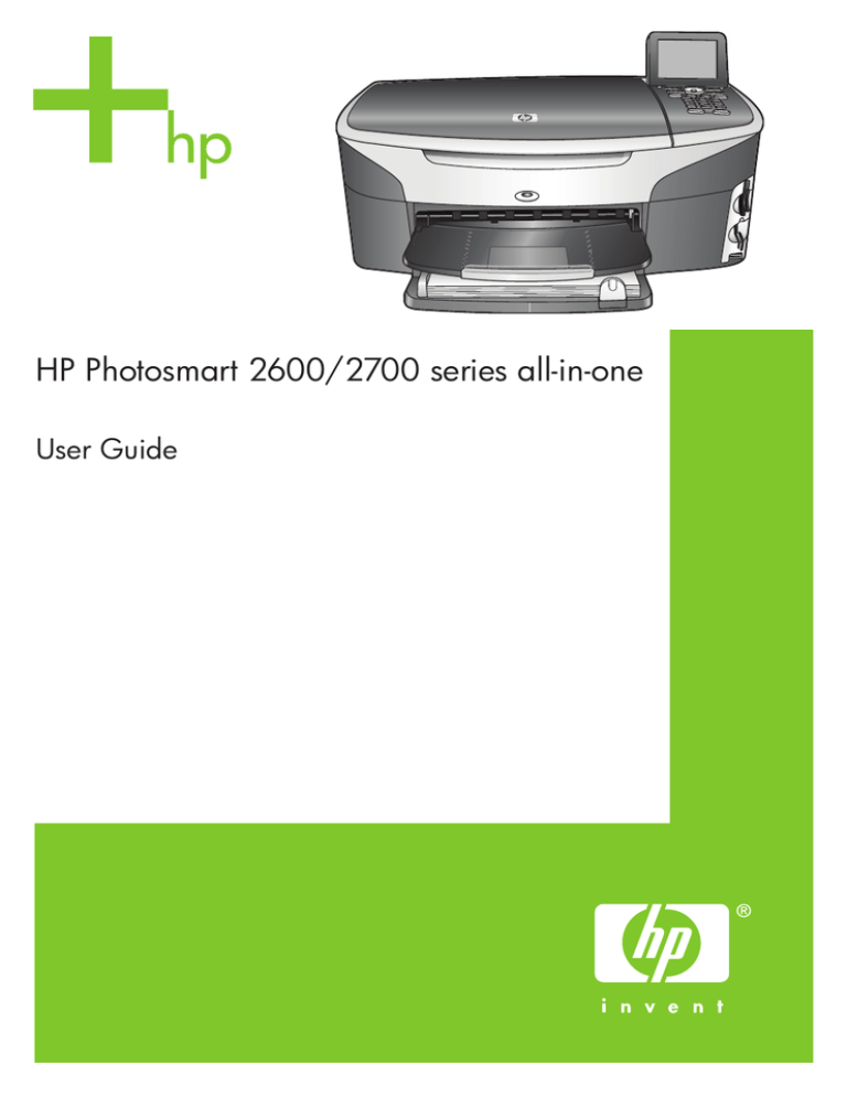 HP Q5542A#ABA, 2600/2700 User manual HP Q5542A#ABA, 2600/2700 User manual