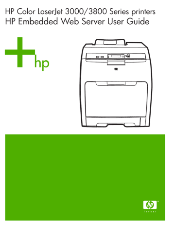 HP Color LaserJet 3800 Printer series, 3000 SERIES, Color LaserJet 3000 Printer series User's manual HP Color LaserJet 3800 Printer series, 3000 SERIES, Color LaserJet 3000 Printer series User's manual