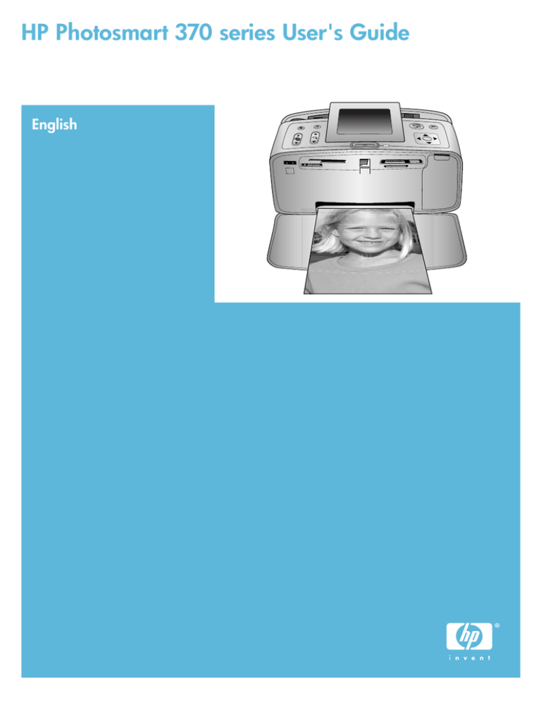 HP 370 Series, Q3419A#ABA User manual HP 370 Series, Q3419A#ABA User manual