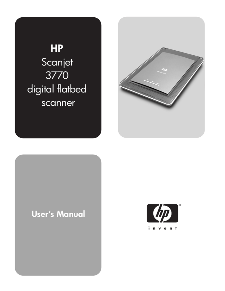 HP 3770 User's manual HP 3770 User's manual