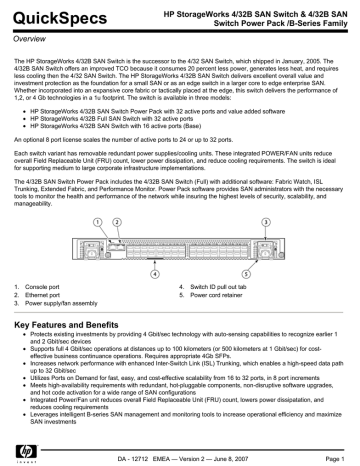 HP 4/32B SAN User's manual HP 4/32B SAN User's manual