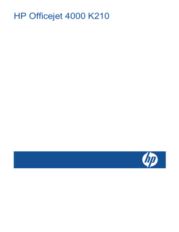 HP Officejet 4000 Printer series - K210, 4000 K210 User's manual HP Officejet 4000 Printer series - K210, 4000 K210 User's manual