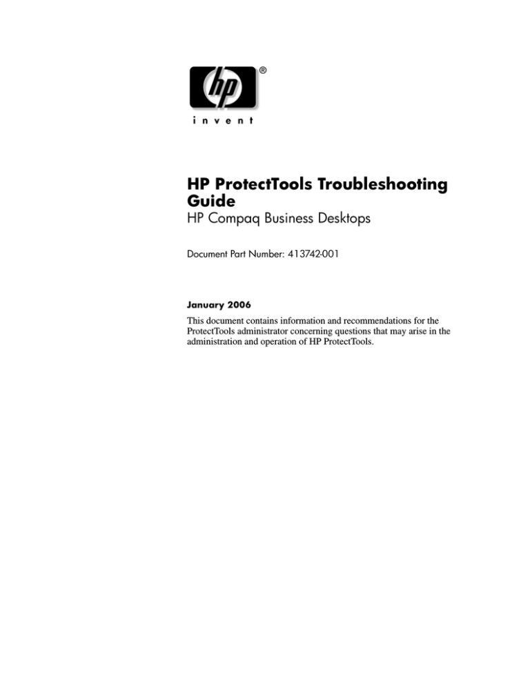 HP 413742-001 User's manual HP 413742-001 User's manual