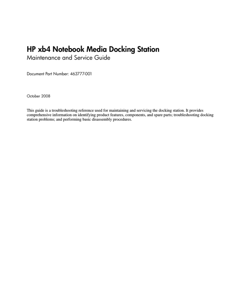 HP 463777-001 User manual HP 463777-001 User manual