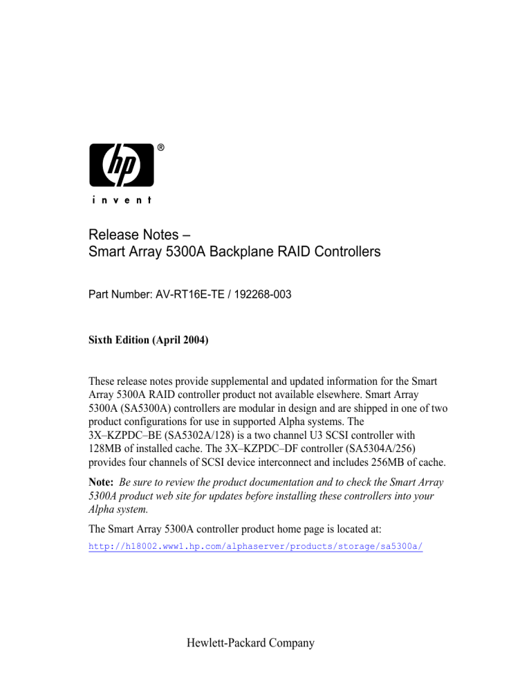 HP 5300A User manual HP 5300A User manual
