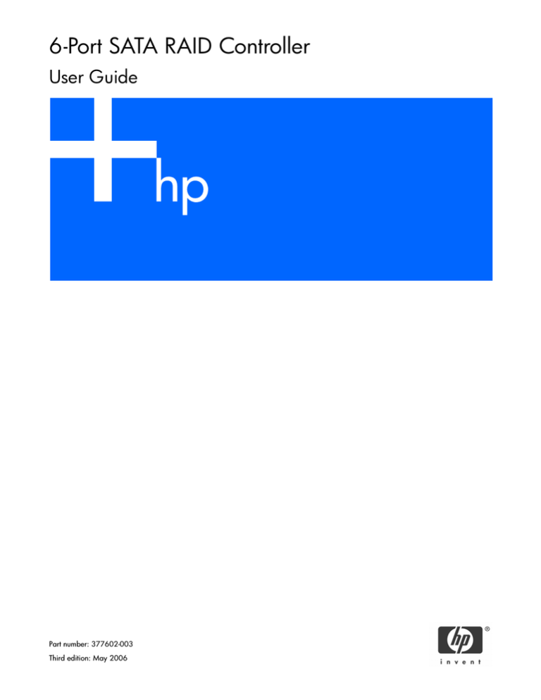 HP 6-Port User's manual HP 6-Port User's manual