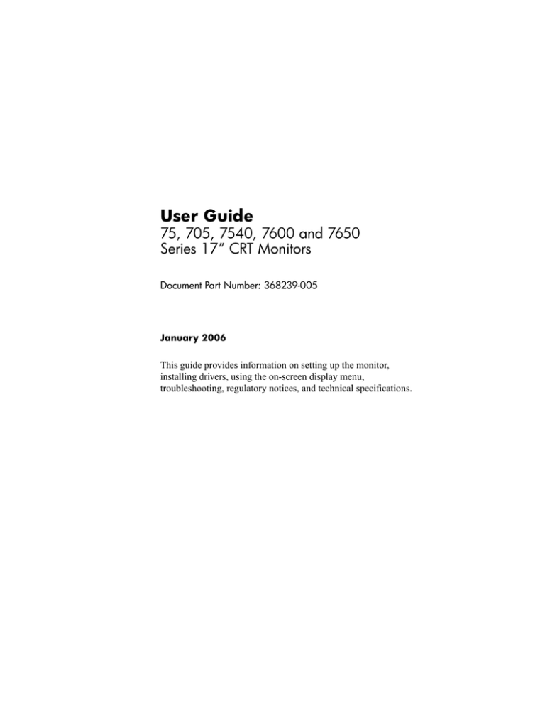 HP 705 User's manual HP 705 User's manual