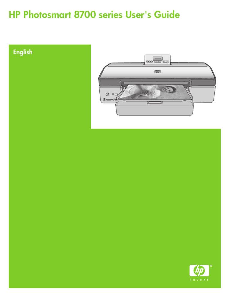 HP 8700 User manual HP 8700 User manual