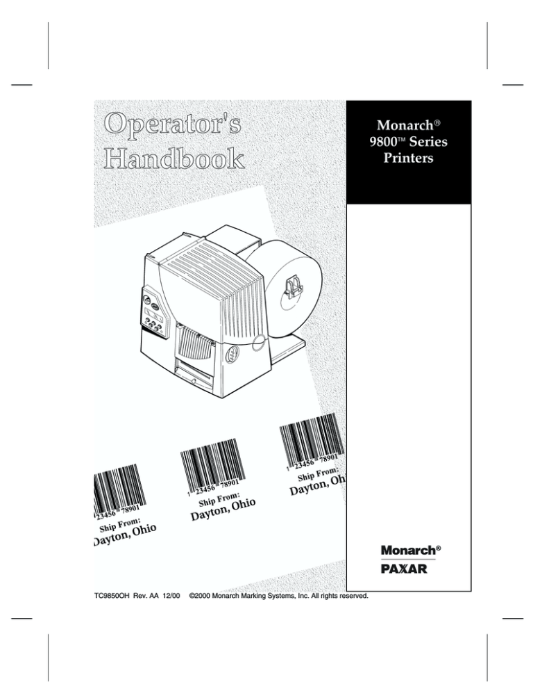 HP 9800 Series User's manual HP 9800 Series User's manual