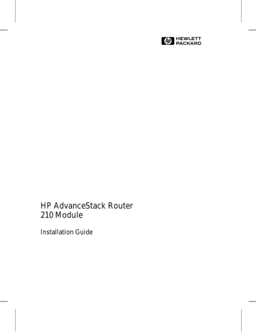 HP 10BASE-T Installation manual HP 10BASE-T Installation manual