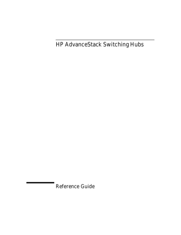 HP 10BASE-T Reference guide HP 10BASE-T Reference guide