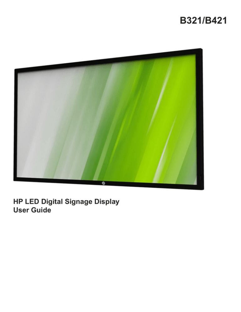 HP B321 User manual HP B321 User manual