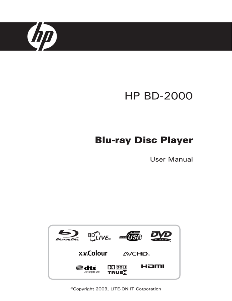 HP BD-2000 User's manual HP BD-2000 User's manual