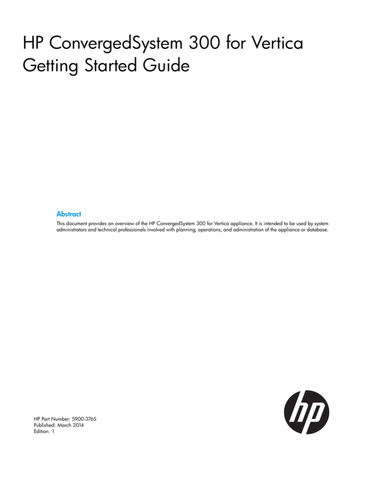 HP Big Data Quick start guide HP Big Data Quick start guide