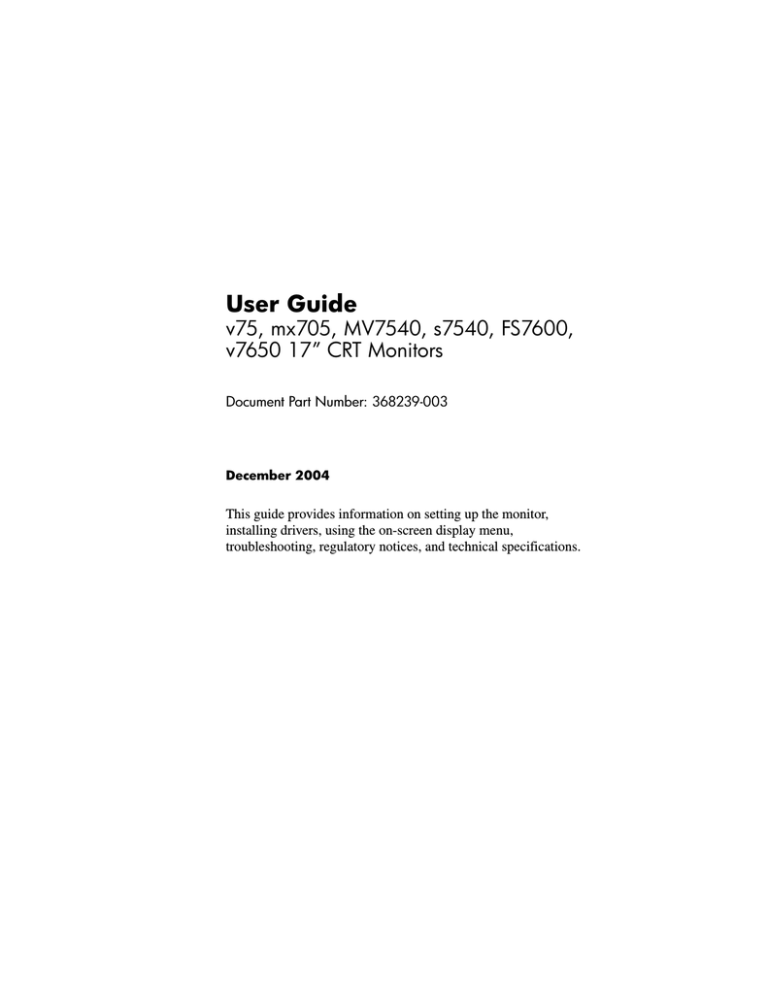 HP FS7600 Reference guide HP FS7600 Reference guide
