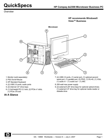 HP DX2300 User's manual HP DX2300 User's manual