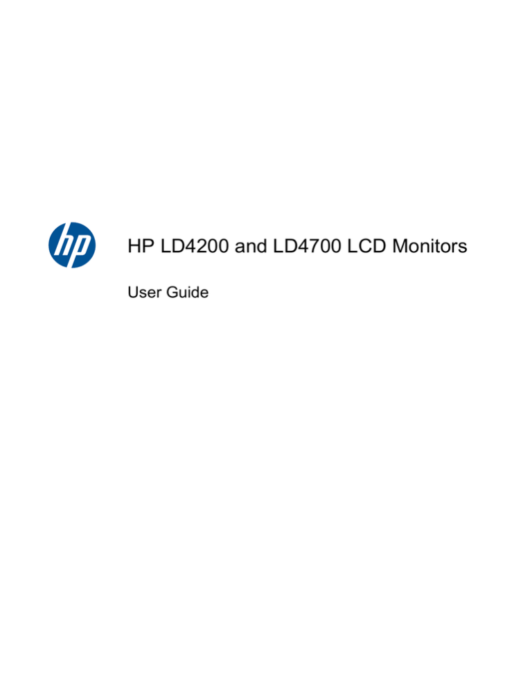 HP LD4200 User's manual HP LD4200 User's manual