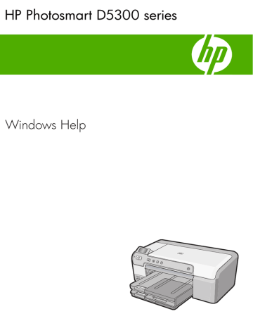 HP D5300, Photosmart D5300 Printer series User's manual HP D5300, Photosmart D5300 Printer series User's manual