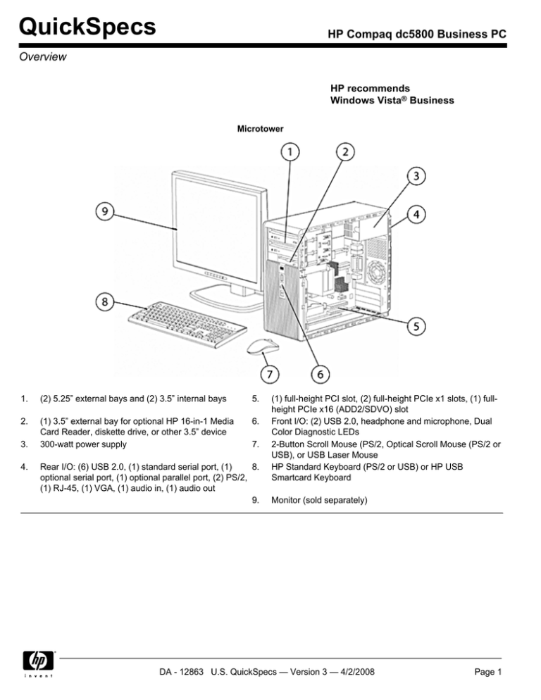 HP DC5800 User manual HP DC5800 User manual